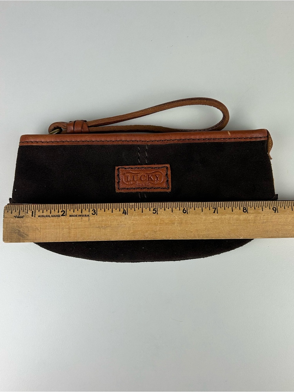 LUCKY BRAND VINTAGE STYLE PATCHWORK LEATHER WRISTLET - Picture 10 of 10